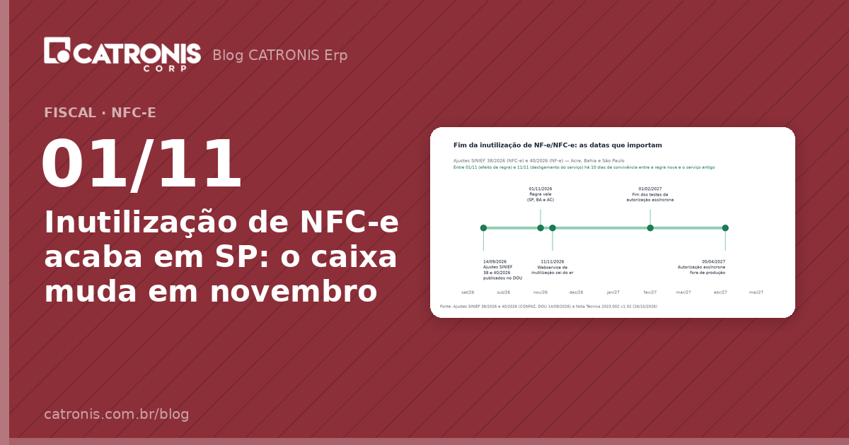 Inutilização de NFC-e acaba em SP: o caixa muda em novembro